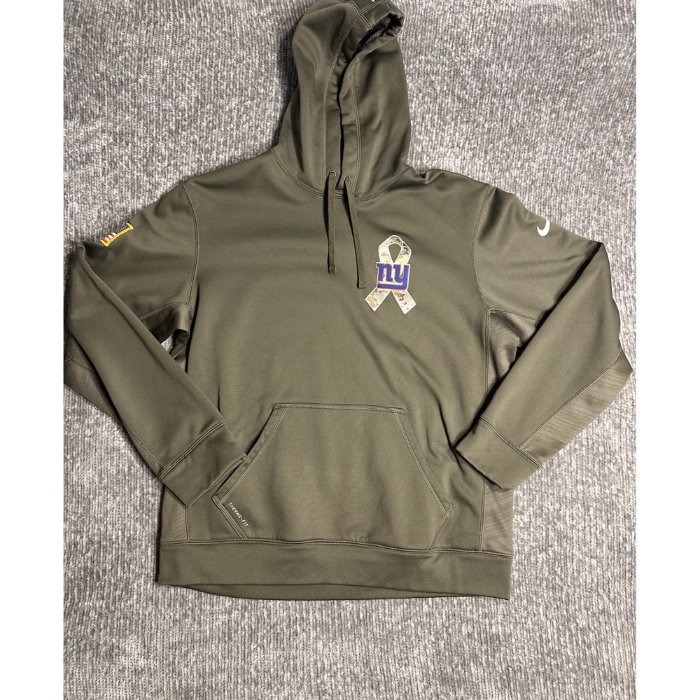 Nike New York Giants Salute to Service Hoodie Large NFL Pullover Sweatshirt Rare